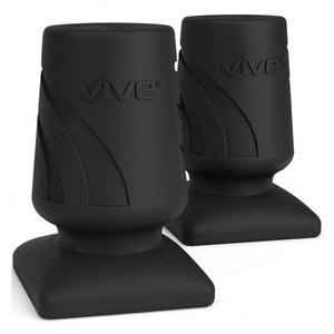 바이브 지팡이 팁 - 고무, 헤비 듀티 교체용 부착 발(2개 PCS) 여성용, 남성용 3/4인치 워킹 스틱 부품 워커 목발용, 스몰 바텀 액세서리 그립, 미끄럼 방지, 충격 흡수 기능 포함