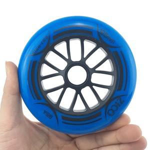 125mm 바퀴 6 조각 내구성 85A PU 스피드 스케이트 휠 실내 야외 아스팔트 그라운드 인라인 레이싱 Rodas