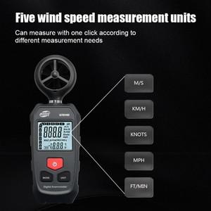 디지털 풍속계 냉각 이슬점 기압 테스터 휴대용 1.0-30 메터/초