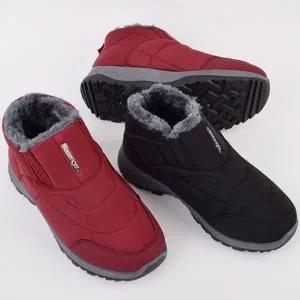 남성 여성 생활방수 누빔 패딩슬립온 방한화 겨울부츠