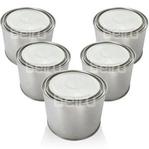 사이깡 원형 0.25L 페인트통 뚜껑 공캔 YU-07 5개공 페인트 사이 도구 도색 양철 깡통 작업 철캔 빈통