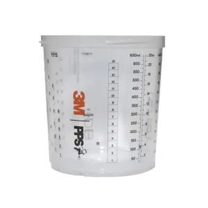 3M 26001 PPS 2.0 하드 믹싱컵 650ml 1P스프레이건도장 눈금 프린팅 싱컵 도장용