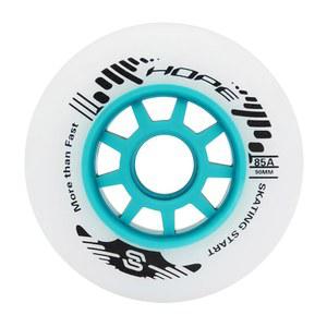 [미국배송] SKT hp호환 스피드 인라인 스케이트 휠 8팩 90MM 85A 교체 롤러 휠 아웃도어 스케이팅 블루