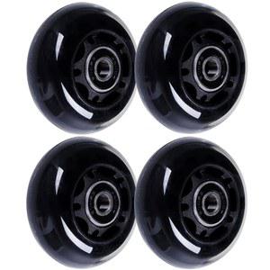 [미국배송] AOWISH 64MM 인라인 스케이트 휠 X 24MM 롤러 하키 교체 휠(롤러 보드 가방 수하물 캐리어 물줄 시트 스테디레스트 우드 선반(4팩)용 베어링 포함)