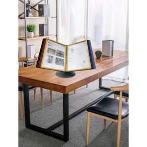 탁상 회전 자료꽂이 사무 플립북 a4 10쪽 파일꽂이 홍보 플라스틱 전시대 전시 용품