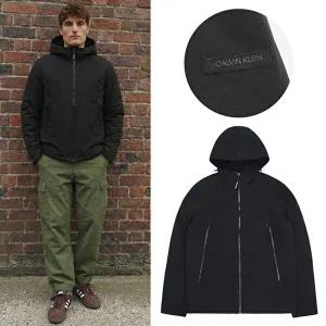 [캘빈클라인]캘빈클라인 CK 남성 플리스 소프트쉘 후드 자켓