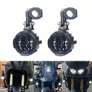 BMW R1200GS F800GS ADV Yamaha MT07 MT09 CRF1000L 트윈 가와사키 안개등 모토 램프 용 오토바이 LED 보조