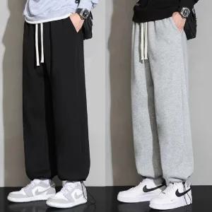 지와이 트레이닝복 겨울 기모바지 일자형 팬츠 XL 3XL 5XL 기모 융털 안감 밴딩 편한 일상복