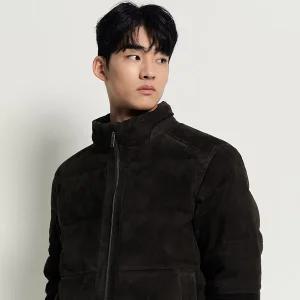 [매장정품] [빈폴] 스웨이드 가죽 구스다운 아우터 애쉬 (BC5Y3ZC344)