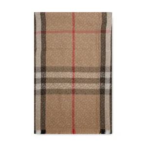 스크래치_ 공용 빈티지 체크 아카이브 베이지 스카프 8055872(185694)