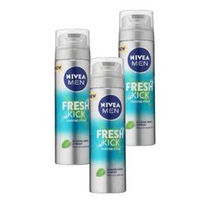 니베아 맨 프레시 킥 쉐이빙 폼 면도크림 200ml 3개