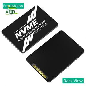 데스크탑 PC용 AED5-2-In-1 M.2 NVME PCI-E / NGFF SATA SSD - U.2 SFF-8639 콤보 어댑터