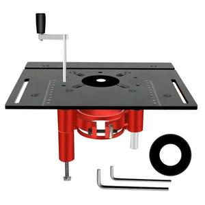 정밀 라우터 리프트 - 목공 테이블 작업 벤치 용 목재 알루미늄 합금 리프팅베이스 DIY 도구