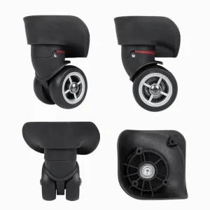 캐리어바퀴교체 수리 1세트 듀얼 롤러 휠 가방 수하물 교체 캐스터 여행 A08 자동 바퀴 회전 음소거