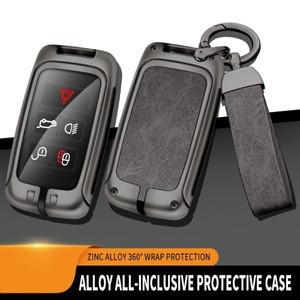 랜드로버 호환용 자동차 키 케이스 커버 쉘 레인지로버 이보크  스포츠 벨라 금속 가죽 재규어 호환 XE XF