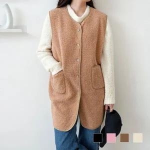 [골드스마일]패딩 조끼 박시핏 여성 정장 루즈핏 여성조끼코디