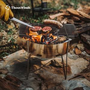 ThousWinds Hanablaze 초경량 야외 접이식 스토브 캠핑용 빠른 설치 나무 화로 트레킹 난방 요리용