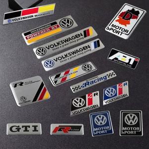 1Pcs 3D 금속 스티커 vw 호환 골프 GTI Tiguan Jetta Transporter Passat T5 폴로 Touran Scirocco Arteon