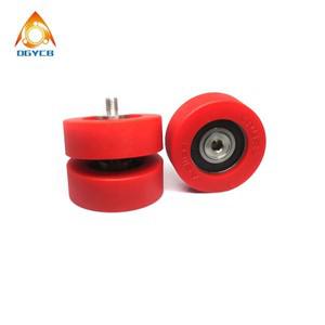 1Pcs 95A 경도 OD 70mm 폴리우레탄 외부 나사 스레드 롤러 PU620470-25C2L12M10 PU 코팅 베어링 70x25xM10