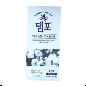 깔끔하고편리 동아제약 템포 레귤러 x 8P 6개