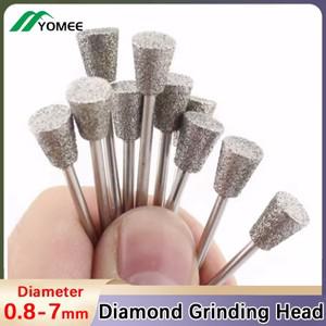 다이아몬드 그라인딩 버 치아 비트 옥석 필링  연마 용 거꾸로 된 사다리꼴 헤드