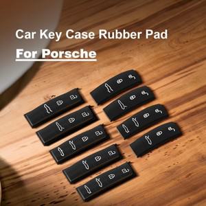 포르쉐 호환 파나메라 카이엔 마 타이 박스터 718 911 리모컨 키 실리콘 버튼 교체 자동차 케이스 고무 패