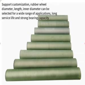1pcs 폴리우레탄 철 코어 고무 코팅 프린팅 기계 이중 베어링 롤러 직경 30mm