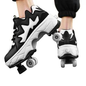 롤러스케이트 바퀴 달린 슈즈 그레이 신발 운동화 스피드