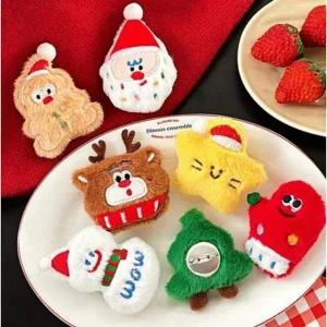 [골드스마일]인형 브로치 크리스마스 뱃지 핀 선물 가방 꾸미기