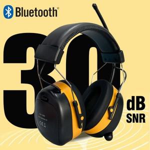 APC YHKEMA 청력 보호 헤드폰 Bluetooth 전자 소음 감소 안전 귀마개 무선 청력 보호 장치