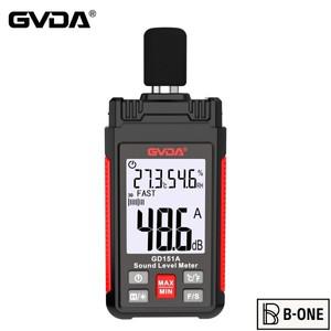 GVDA 디지털 최소 오디오 사운드 레벨 미터 DB 측정 장비 Sonometer Decibelimetro 30-130dB 휴대용 소음