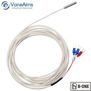 온도 센서 타입 K J 소형 프로브 열전대, 브레이드 차폐 와이어 VaneAims, PT100, 5mm  30mm, 1m, 2m, 4m,
