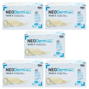 에버레이드 네오덤 롤 반창고 10cm X 1m X 5개 하이드로콜로이드 잘라쓰는 방수 밴드 테이프
