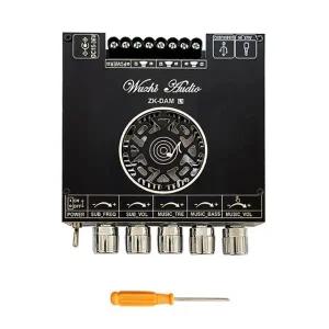 ZK-DAM L1 Bluetooth 전력 증폭기 보드 스테레오 2X220W  350W Bluetooth 5.0 디지털 전력 오디오 증폭기