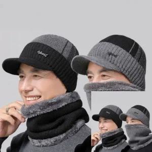 겨울 귀마개 모자 넥워머 세트 남자겨울모자 스노우보드넥워머