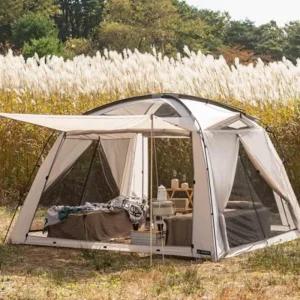 야외 텐트 차박 낚시 그늘막텐트 오토텐트 4인용 캠핑 카즈미 그레이