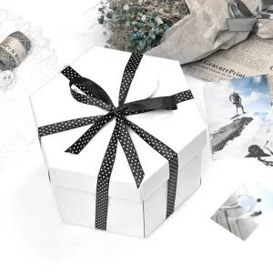 수제 생일 사 상자 맞춤 포토박스 스크랩북 육각형 선물 폭발 DIY 제작 서프라이즈 기념일