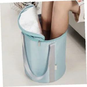 [골드스마일]휴대용 접이식 족욕 바구니 하이풋 발족욕기 종아리 마사지 바스켓