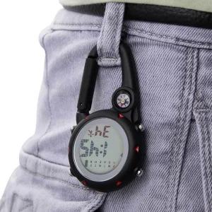 카라비너 시계 클립 스포츠 등산용 낚시전자시계 산악용 레저용 다용도 디지털