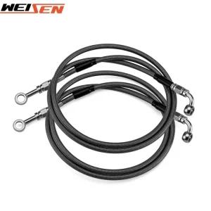 브크 할리 오토바이 프론트 645 스테인리스 투어링용 블랙 라인 2014 부품 유압식 스틸 길이 로어 키트