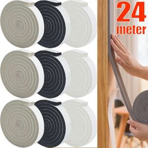 244m 폼 창 씰링 스트립 날씨 스트리핑 도어 스폰지 씰 테이프 자체 접착 방음 방풍 절연