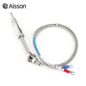 KE 타입 압축 스프링 열전대 온도 프로브 센서 컨트롤러용 차폐 와이어 1-5m