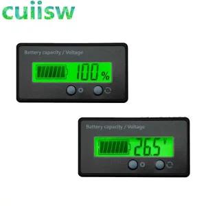 호환  LED 디지털 전압계 전압 측정기 산성 납 Lifepo4 리튬 배터리 12V24V36V48V 용량 표시기 자동차