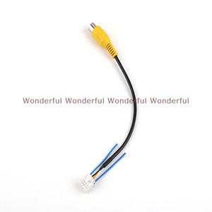 10pin 후면보기 카메라 케이블 커넥터 자동차 스테레오 라디오 DVD 플레이어 미러 용 RCA 반전 어댑터
