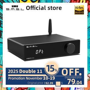 SMSL A50PRO 70Wx2 전력 증폭기 MA12070Px2 Bluetooth5.0 HDMI ARC 패시브 서브우퍼  스피커용 하이 로우