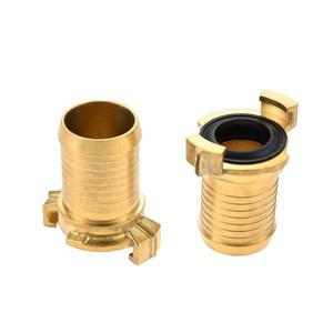 2pcs 퀵 커플 링 114 인치 33mm 순수 황동 고속 연결 어댑터 호스 노즐 정원 파이프 피팅 관개 압력 부품