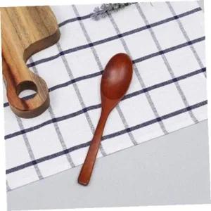 [골드스마일]로즈우드 나무 국물스푼 중형 옻칠 우동숟가락 손잡이형 주방용품