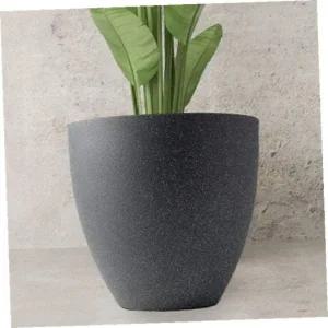 [골드스마일]모던 실내 플라스틱 화분 홈가드닝 인테리어 식물 용기 멋쟁이