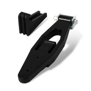 Peterbilt 357, 367, 377, 378, 379, 388, 389 & Kenworth W900, T300, T600, T800 후드 래치 베이스용 블랙 고무 트럭 및 캐치 브래킷 (1PCS)