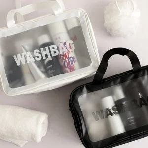 수영 헬스 워터파크 여행 메쉬 방수 2단 대형 워시백 수영가방 목욕가방